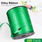 Green metallic iridescent crimped curling ribbon, 500-yard roll for gift wrapping, crafts, balloons, and floral decoration (1 roll)